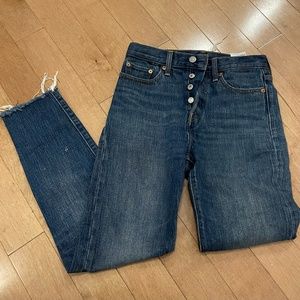 LEVI'S High Waisted Straight Leg Jeans
